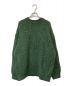 YOKE（ヨーク）の古着「IRREGULAR KNITTED CREWNECK SWEATER」｜グリーン