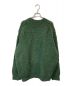 YOKE (ヨーク) IRREGULAR KNITTED CREWNECK SWEATER グリーン サイズ:3：17000円