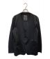 ATTACHMENT（アタッチメント）の古着「HIGH GAUGE JERSEY COLLARLESS TECHNICAL BLAZER」｜ブラック