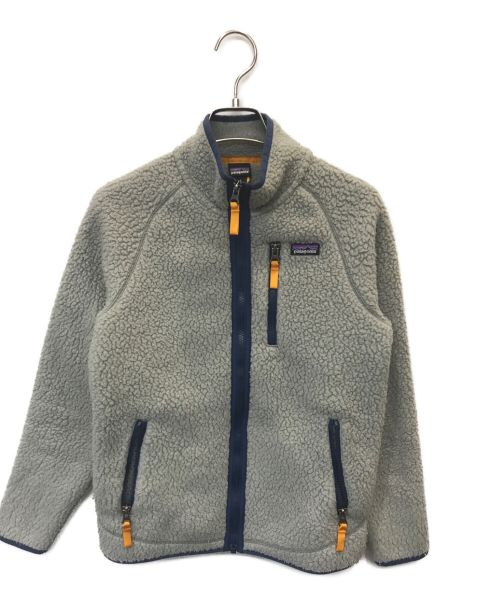 Patagonia（パタゴニア）Patagonia (パタゴニア) ボアジャケット グレー サイズ:L（ｷｯｽﾞｻｲｽﾞ）の古着・服飾アイテム