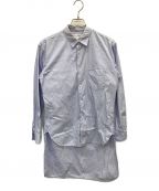 COMME des GARCONS SHIRTコムデギャルソンシャツ）の古着「ロングシャツ」｜スカイブルー