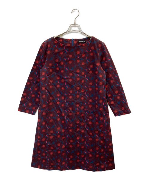 marimekko（マリメッコ）marimekko (マリメッコ) ワンピース ブラウン サイズ:38の古着・服飾アイテム