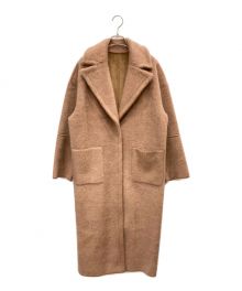 Ameri（アメリ）の古着「BLANKET LIKE FAKE MOUTON COAT」｜ベージュ