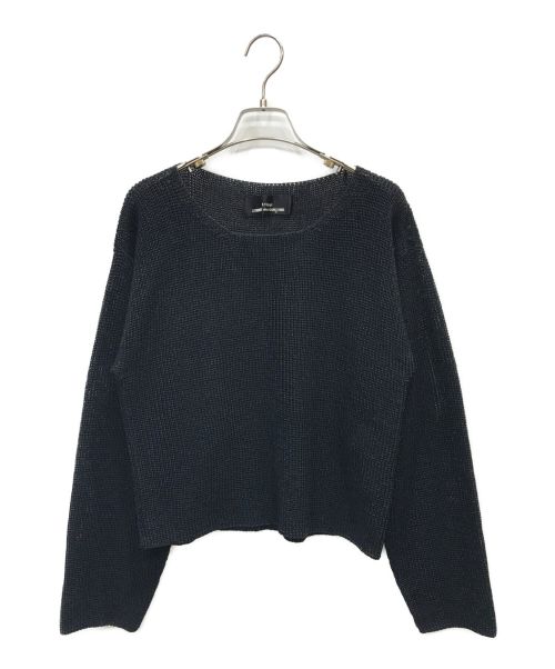 tricot COMME des GARCONS（トリココムデギャルソン）tricot COMME des GARCONS (トリココムデギャルソン) クロップドメッシュニット ネイビー サイズ:表記なしの古着・服飾アイテム