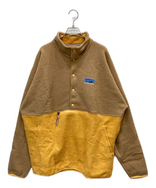 Patagonia（パタゴニア）Patagonia (パタゴニア) Natural Blend Snap-T pullover ベージュ×イエロー サイズ:XLの古着・服飾アイテム