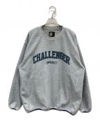 CHALLENGERチャレンジャー）の古着「COLLEGE LOGO C/N FLEECE」｜グレー