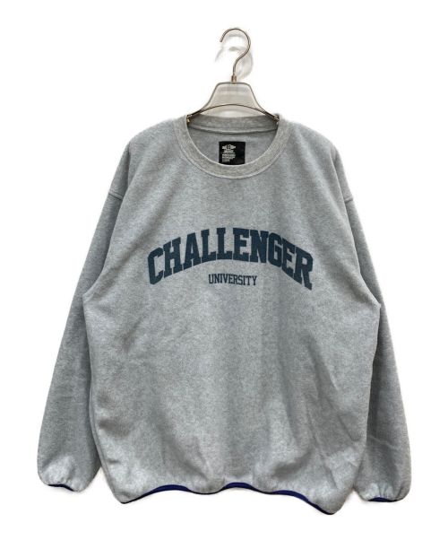 CHALLENGER（チャレンジャー）CHALLENGER (チャレンジャー) COLLEGE LOGO C/N FLEECE グレー サイズ:LARGEの古着・服飾アイテム