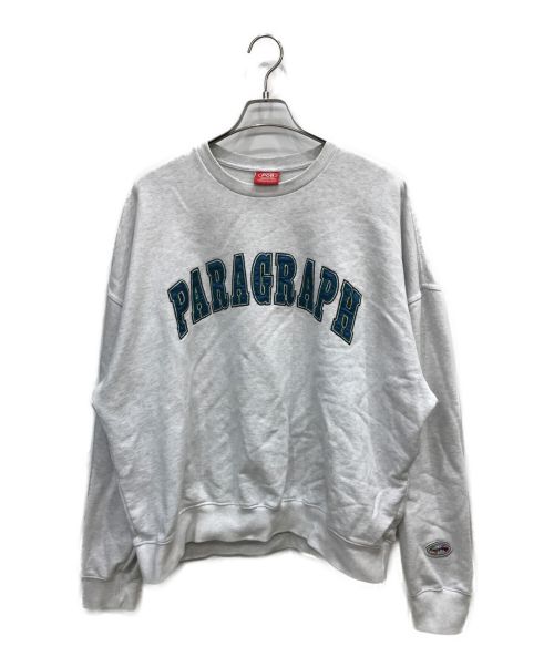 paragraph（パラグラフ）paragraph (パラグラフ) ロゴスウェット グレー サイズ:4の古着・服飾アイテム