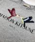 中古・古着 maison kitsune (メゾンキツネ) TEE-SHIRT LOVEBIRDS グレー サイズ:L 未使用品：7000円