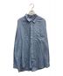 STEVEN ALAN（スティーブンアラン）の古着「GAS/CTN FLY FRONT LOOSE SHIRT/シャツ」｜スカイブルー