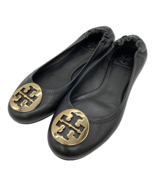 TORY BURCH（トリーバーチ）TORY BURCH (トリーバーチ) バレエシューズ ブラック サイズ:8Mの古着・服飾アイテム