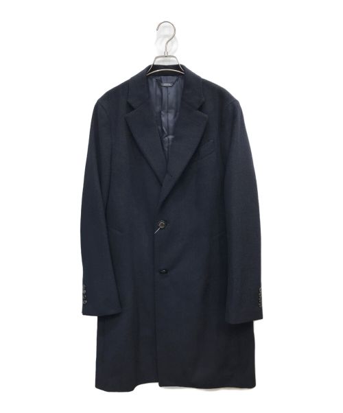 Aquascutum（アクアスキュータム）Aquascutum (アクアスキュータム) WELBURN チェスターフィールドコート ネイビー サイズ:38 未使用品の古着・服飾アイテム