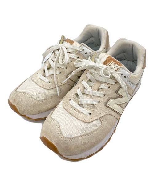 NEW BALANCE（ニューバランス）NEW BALANCE (ニューバランス) ローカットスニーカー ベージュ サイズ:US7.5/UK5.5/EUR38/24.5cmの古着・服飾アイテム