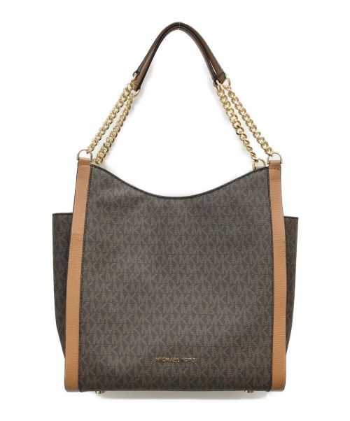 MICHAEL KORS（マイケルコース）MICHAEL KORS (マイケルコース) Newbury Medium Chain Shoulder Tote ブラウン サイズ:表記なし 未使用品の古着・服飾アイテム