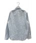 GUCCI (グッチ) Striped Collared Long-sleeve Shirt スカイブルー サイズ:15 1/2：23000円