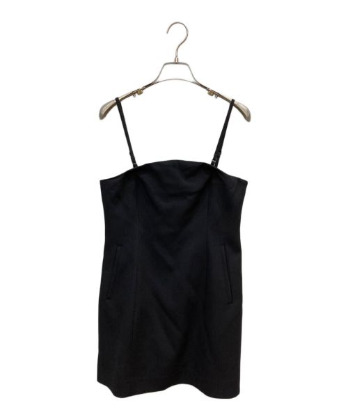 CLANE（クラネ）CLANE (クラネ) ROUND CUT BARE BUSTIER ベアトップ チューブトップ ブラック サイズ:1の古着・服飾アイテム