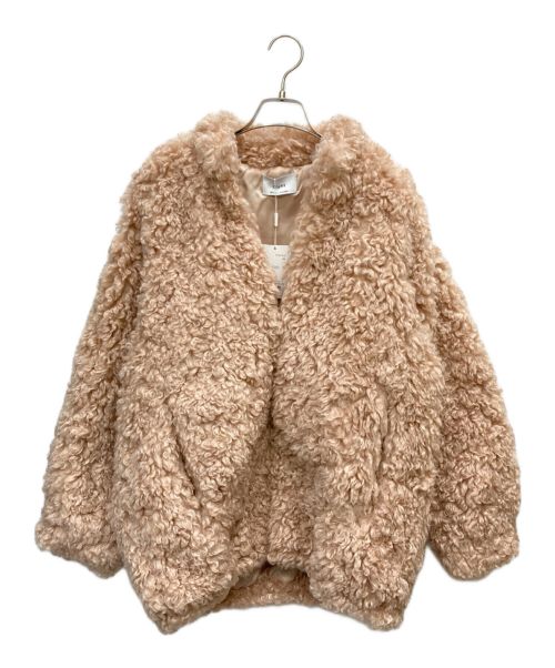 CLANE（クラネ）CLANE (クラネ) CURL FUR SHORT COAT ピンク サイズ:2の古着・服飾アイテム