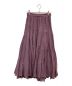 HER LIP TO（ハーリップトゥ）の古着「Asymmetric Tiered Cotton-voile Skirt」｜パープル