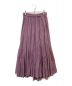 HER LIP TO (ハーリップトゥ) Asymmetric Tiered Cotton-voile Skirt パープル サイズ:M：3980円