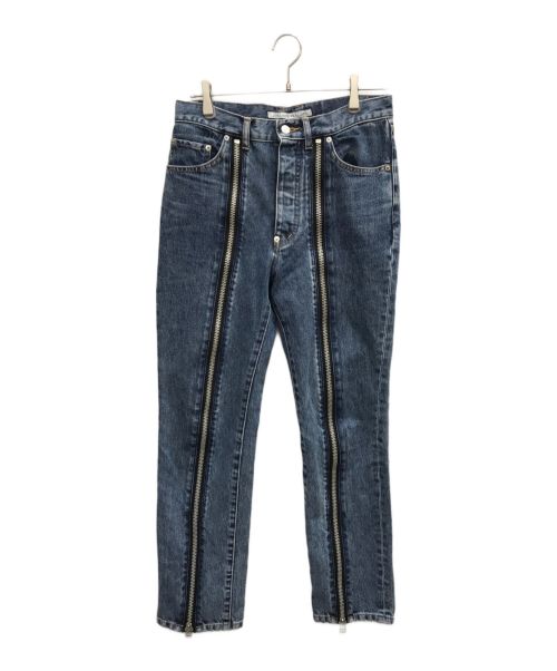 JOHN LAWRENCE SULLIVAN（ジョン ローレンス サリバン）JOHN LAWRENCE SULLIVAN (ジョンローレンスサリバン) BLEACHED DENIM ZIPPED PANTS インディゴ サイズ:46の古着・服飾アイテム