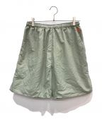 UNSLACKSアンスラックス）の古着「ACTIVE BAGGY SHORTS」｜黄緑