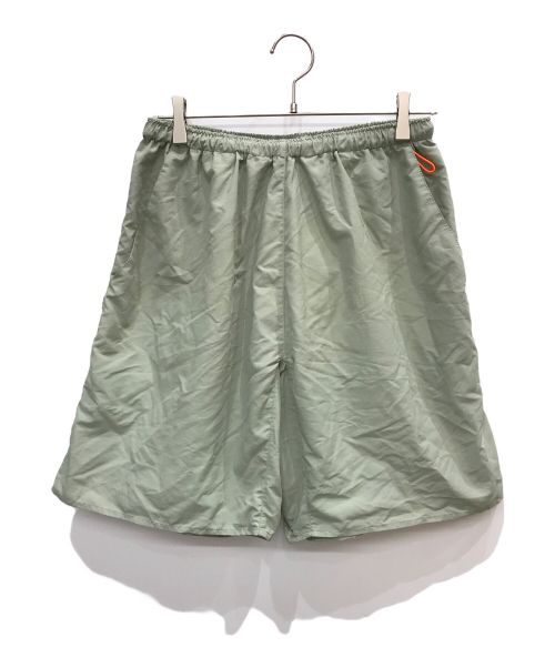 UNSLACKS（アンスラックス）UNSLACKS (アンスラックス) ACTIVE BAGGY SHORTS 黄緑 サイズ:Mの古着・服飾アイテム