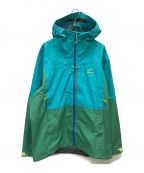 Patagoniaパタゴニア）の古着「Boulder Fork Rain Jacket」｜スカイブルー×グリーン