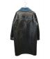 LE CIEL BLEU (ルシェルブルー) FAUX PATENT SHEARLING COAT ブラック×ブルー サイズ:36：8000円