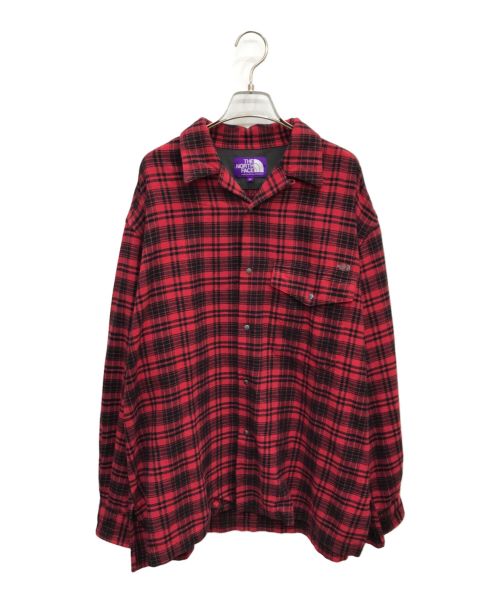 THE NORTH FACE（ザ ノース フェイス）THE NORTH FACE (ザ ノース フェイス) Flannel Plaid Field Shirt レッド サイズ:Lの古着・服飾アイテム