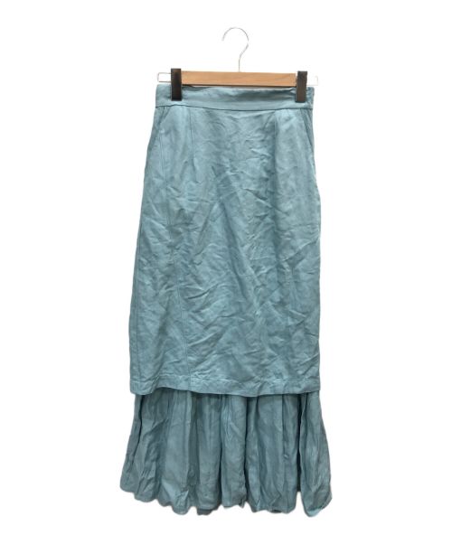 CLANE（クラネ）CLANE (クラネ) 3WAY FRILL SKIRT スカイブルー サイズ:1の古着・服飾アイテム