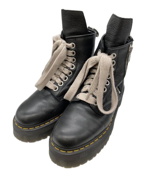 RICK OWENS（リックオウエンス）RICK OWENS (リックオウエンス) Dr.Martens (ドクターマーチン) JUMBO LACE BOOTS ブラック サイズ:UK9 1/2の古着・服飾アイテム