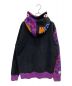 A BATHING APE (アベイシングエイプ) COLOR CAMO SHARK FULL ZIP HOODIE ブラック×パープル サイズ:L：20000円