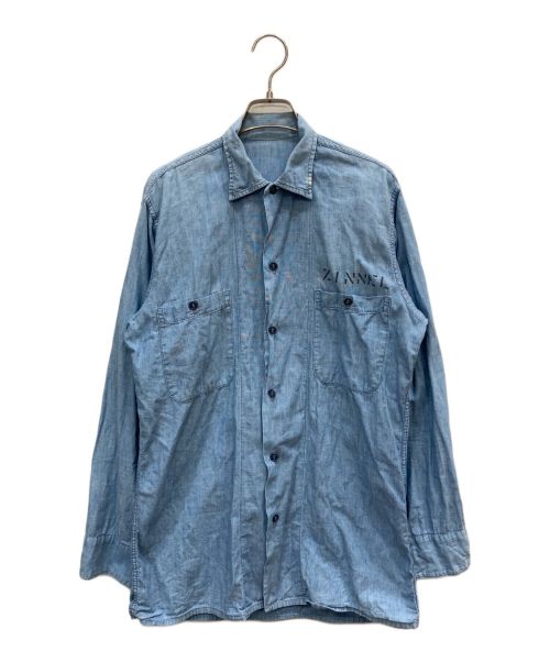 VINTAGE MILITARY（ヴィンテージ ミリタリー）VINTAGE MILITARY (ヴィンテージ ミリタリー) [古着]U'S NAVY 60’Sシャンブレーシャツ インディゴ サイズ:表記なしの古着・服飾アイテム