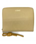 LOEWEロエベ）の古着「ノットコンパクトジップウォレット」｜イエロー