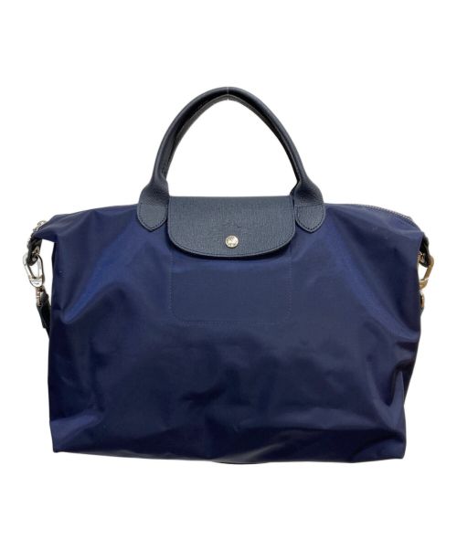 LONGCHAMP（ロングチャンプ）LONGCHAMP (ロンシャン) 2WAYショルダーバッグ ネイビーの古着・服飾アイテム