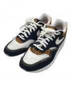 NIKEナイキ）の古着「AIR MAX 1 PRM」｜ホワイト×インディゴ