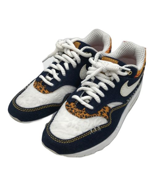 NIKE（ナイキ）NIKE (ナイキ) AIR MAX 1 PRM ホワイト×インディゴ サイズ:US8/UK7/EUR41/26cmの古着・服飾アイテム