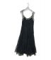 HER LIP TO（ハーリップトゥ）の古着「Lace Trimmed Satin Cami Dress」｜ブラック