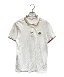 MONCLER（モンクレール）の古着「MAGLIA POLO MANICA CORTA」｜ホワイト