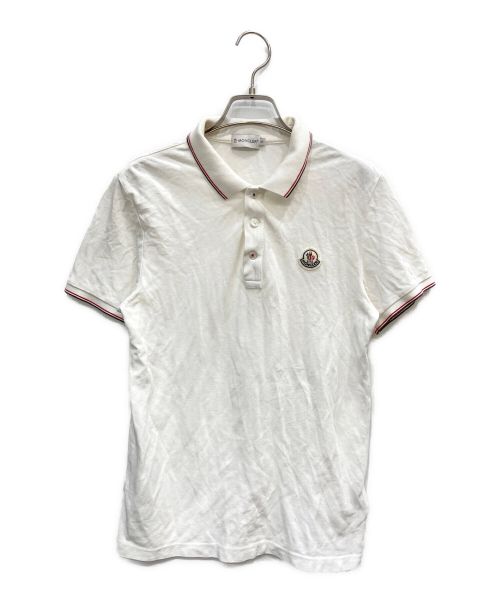 MONCLER（モンクレール）MONCLER (モンクレール) MAGLIA POLO MANICA CORTA ホワイト サイズ:Sの古着・服飾アイテム