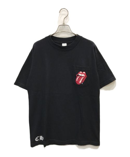 CHROME HEARTS（クロムハーツ）CHROME HEARTS (クロムハーツ) ROLLING STONES (ローリングストーンズ) プリントTシャツ ブラック サイズ:Mの古着・服飾アイテム