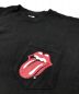 中古・古着 CHROME HEARTS (クロムハーツ) ROLLING STONES (ローリングストーンズ) プリントTシャツ ブラック サイズ:M：30000円