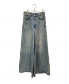 CLANEクラネ）の古着「J/W WIDE DENIM PANTS」｜インディゴ