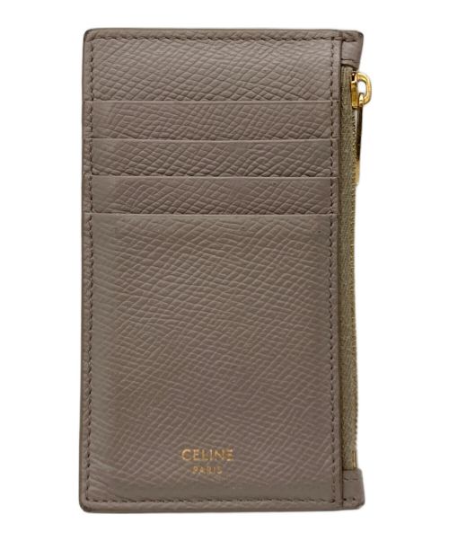 CELINE（セリーヌ）CELINE (セリーヌ) コンパクトジップカードホルダー グレーの古着・服飾アイテム