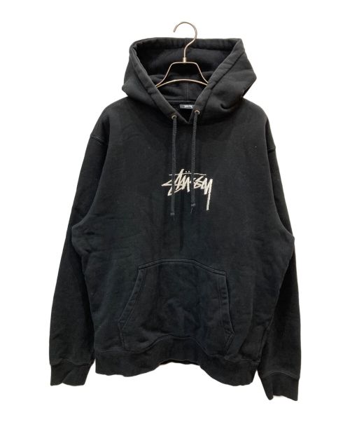 stussy（ステューシー）stussy (ステューシー) パーカー ブラック サイズ:Mの古着・服飾アイテム