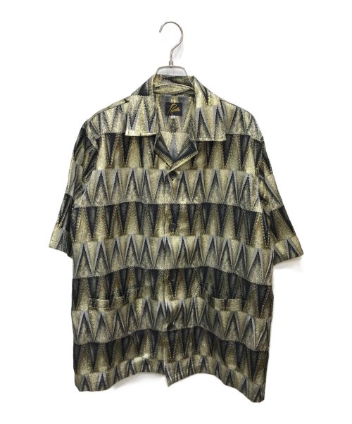 Needles（ニードルズ）Needles (ニードルズ) CABANA SHIRT DOUBLE WEAVE JQ ゴールド サイズ:Mの古着・服飾アイテム