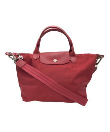 LONGCHAMP（ロンシャン）の古着「ハンドバッグ」｜レッド