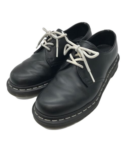 Dr.Martens（ドクターマーチン）Dr.Martens (ドクターマーチン) WHITE STITCH 3ホールシューズ ブラック サイズ:38の古着・服飾アイテム