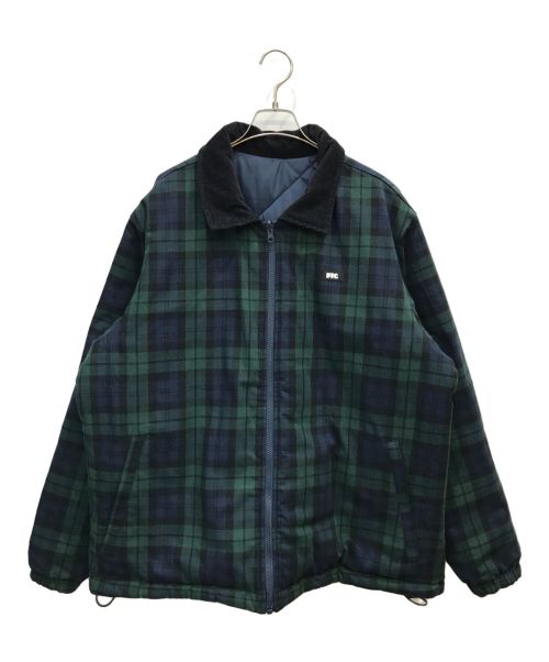 FTC（エフティーシー）FTC (エフティーシー) REVERSIBLE PLAID PUFFY JACKET グリーン サイズ:XLの古着・服飾アイテム