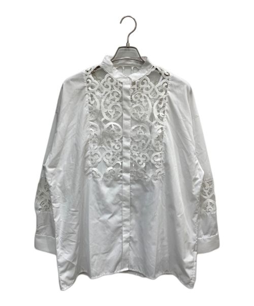 Ameri（アメリ）Ameri (アメリ) EMBROIDERY LACE BLOUSE ホワイト サイズ:FREEの古着・服飾アイテム